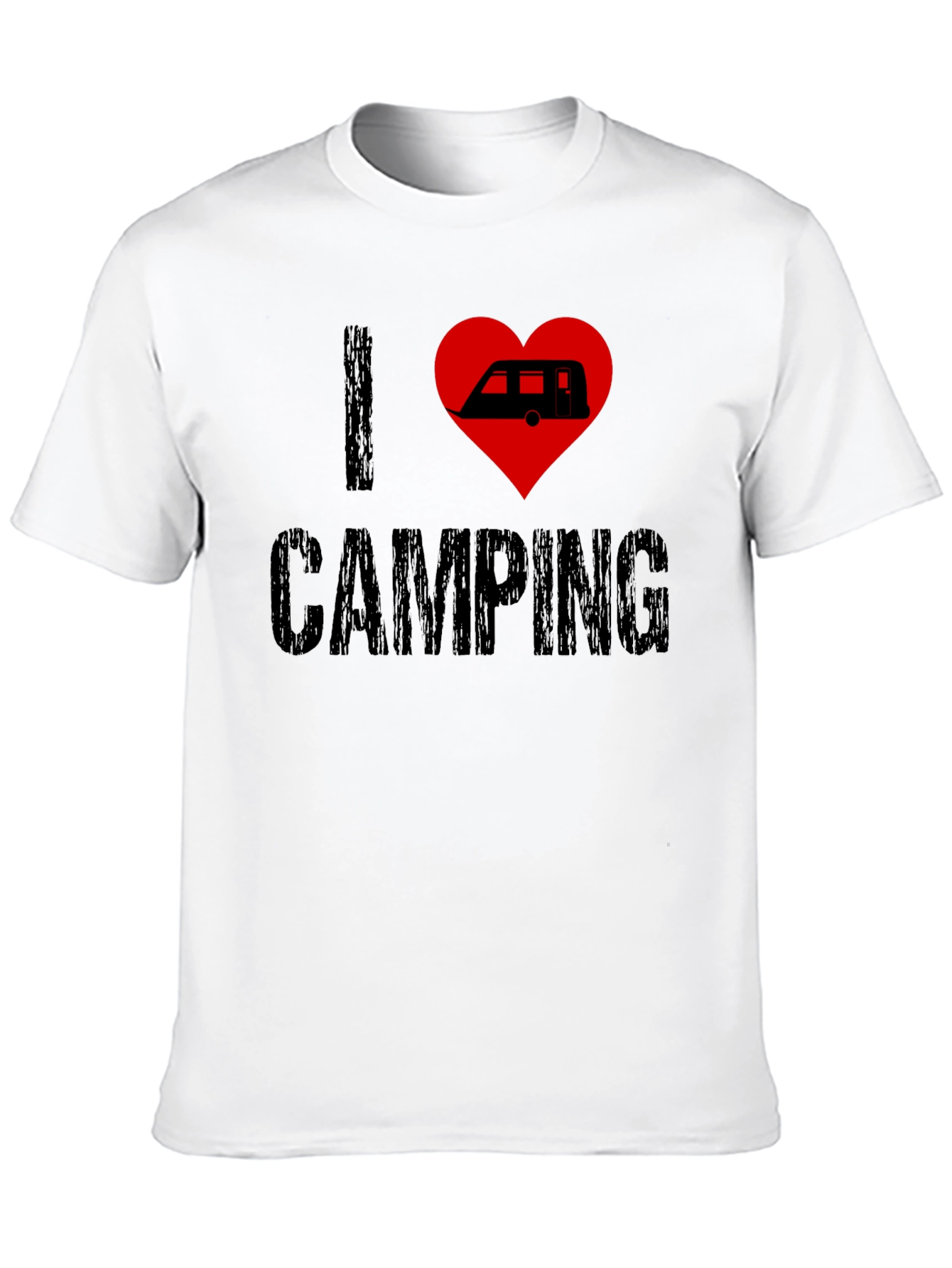 I Love Camping T-Shirt - Camper Heart Design