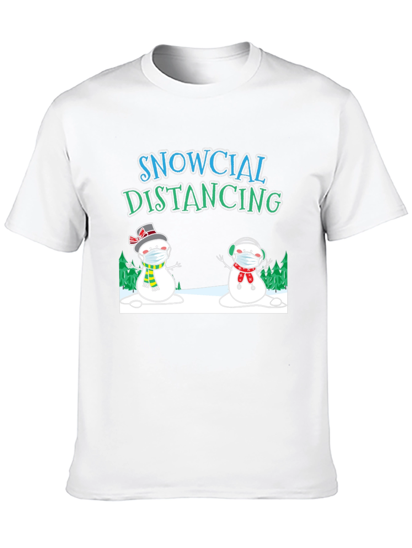 Snowcial Distancing Graphic Tee