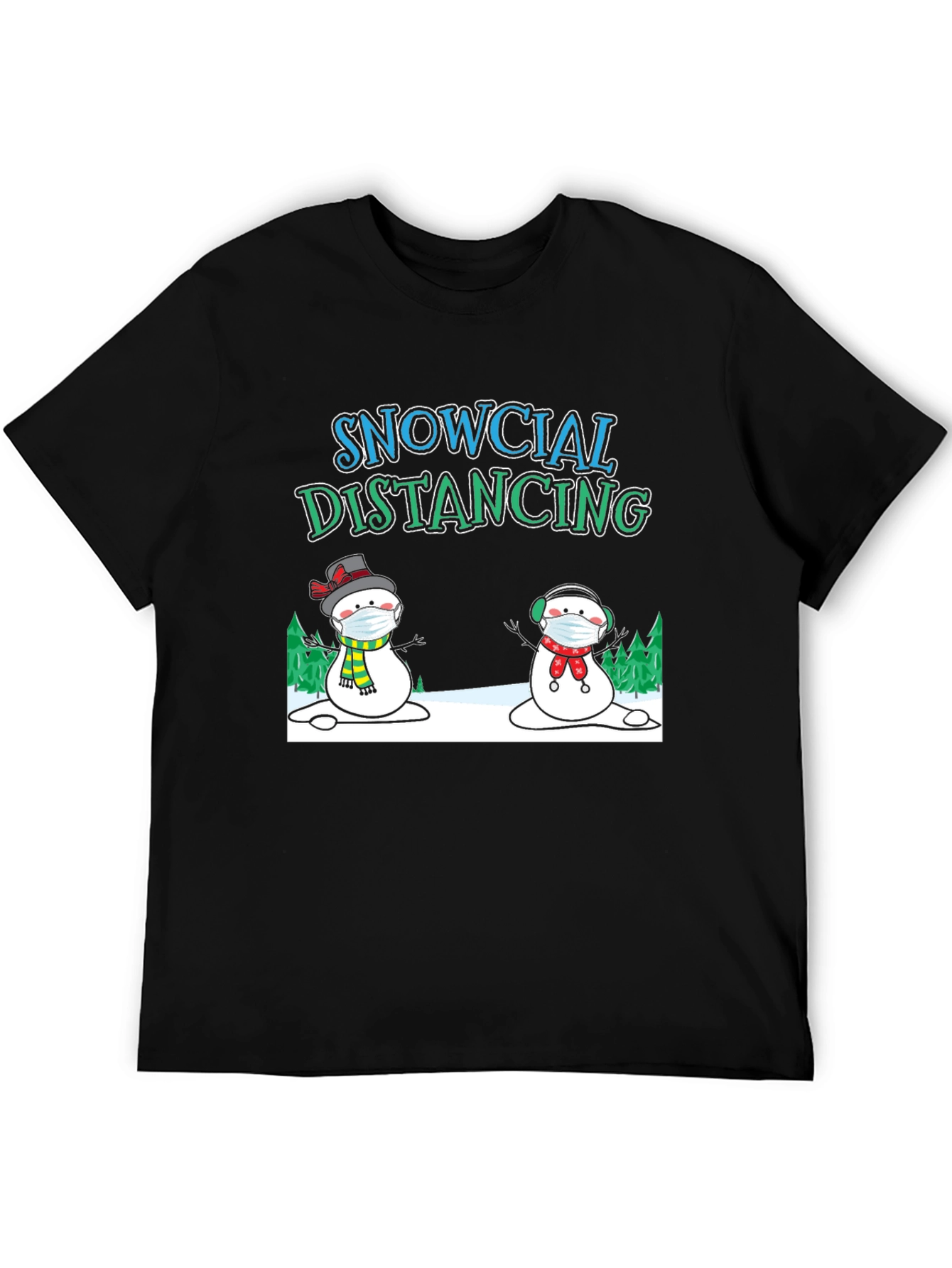 Snowcial Distancing Graphic Tee