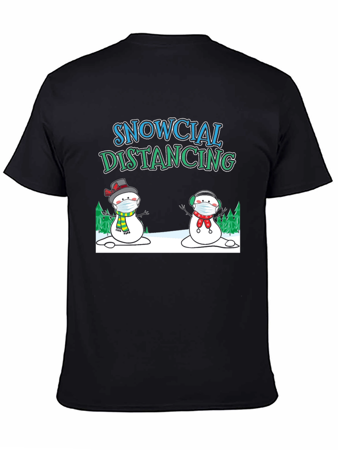 Snowcial Distancing Graphic Tee