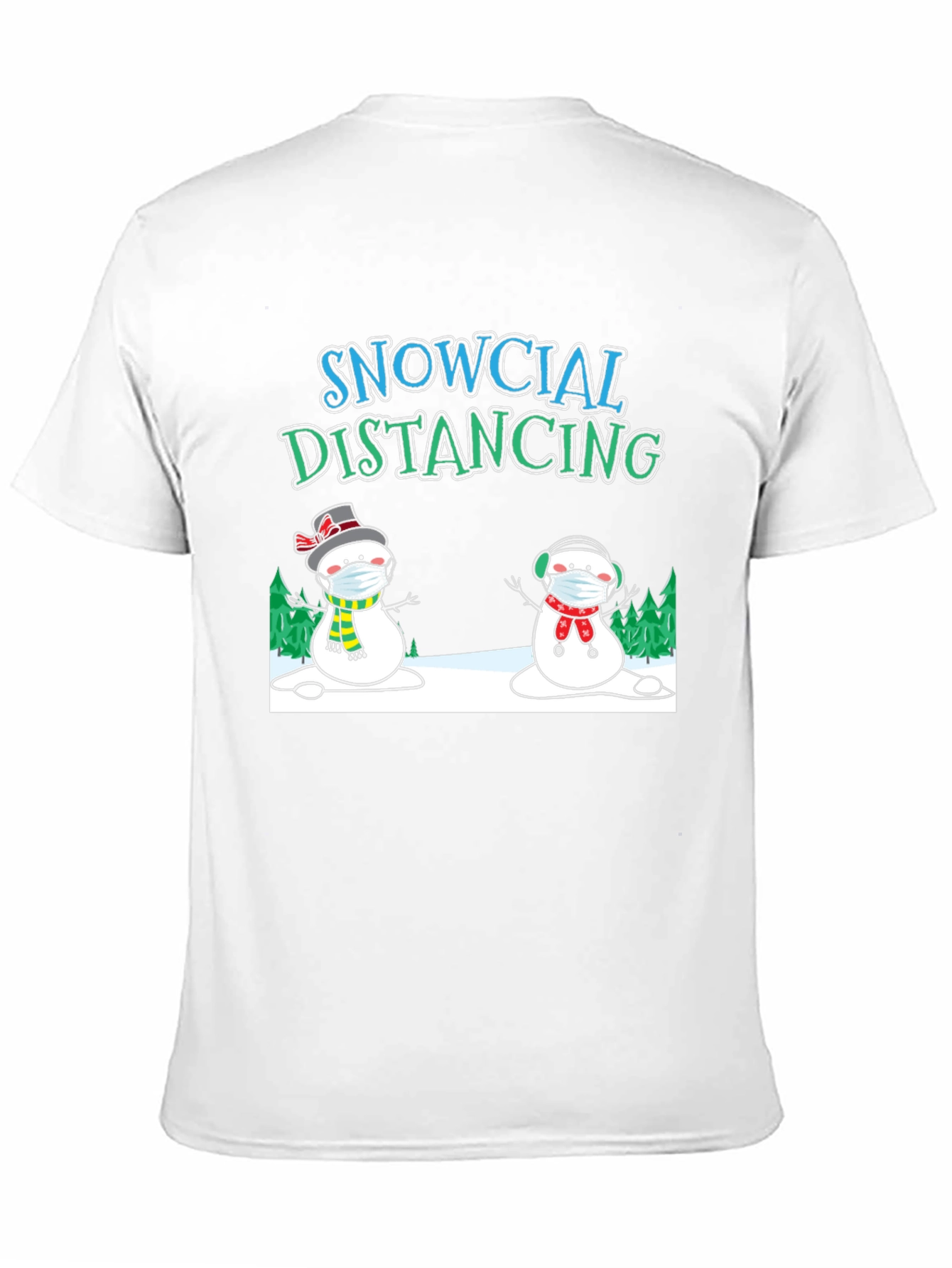Snowcial Distancing Graphic Tee