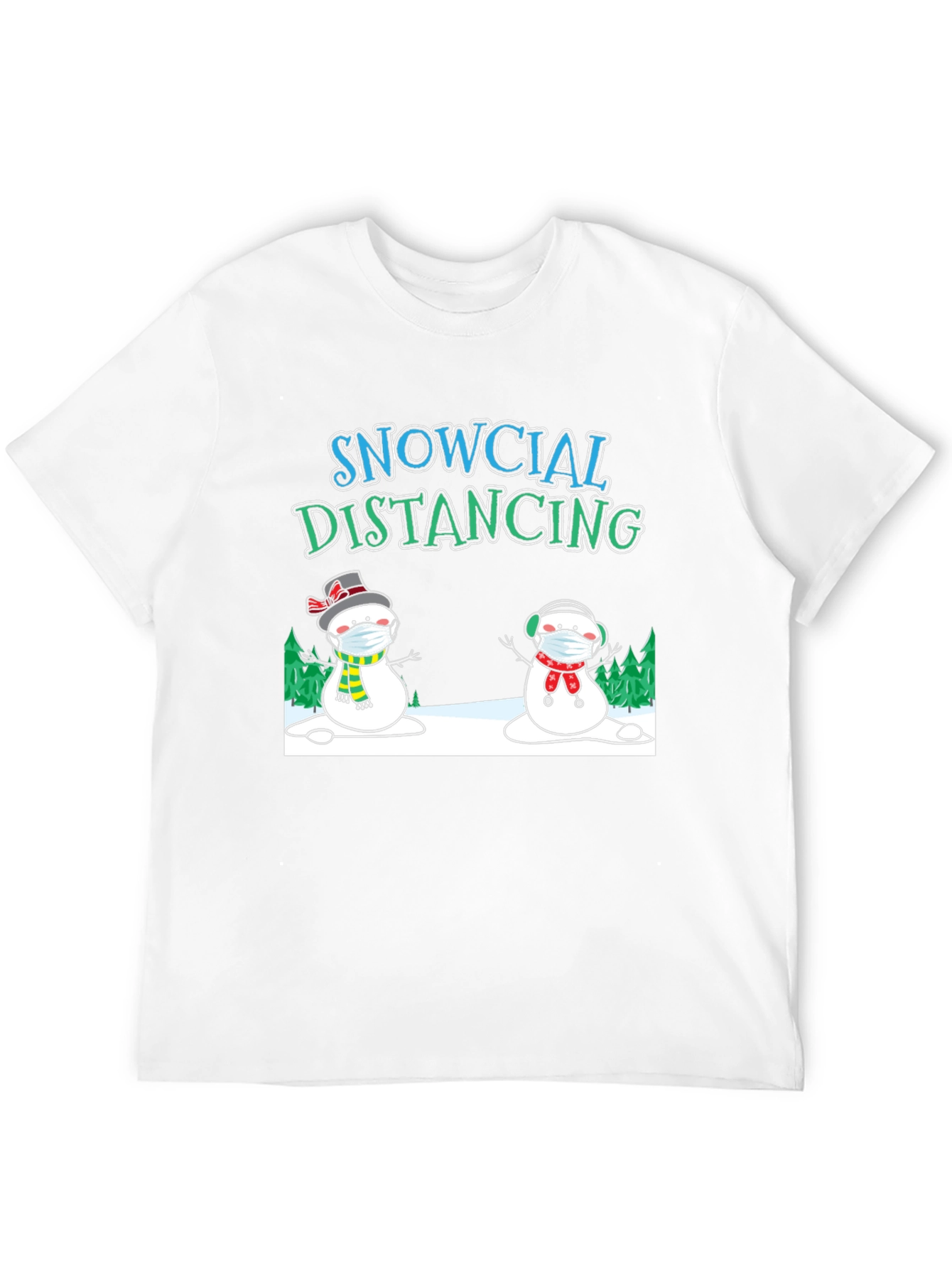 Snowcial Distancing Graphic Tee