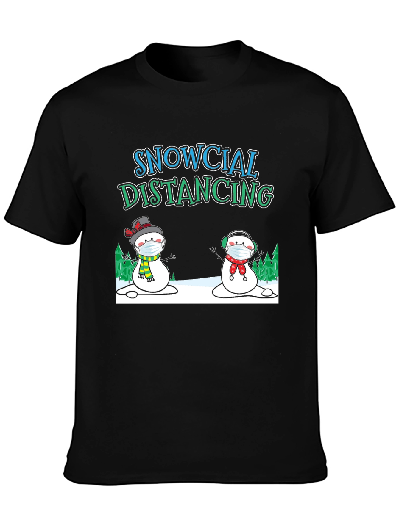 Snowcial Distancing Graphic Tee