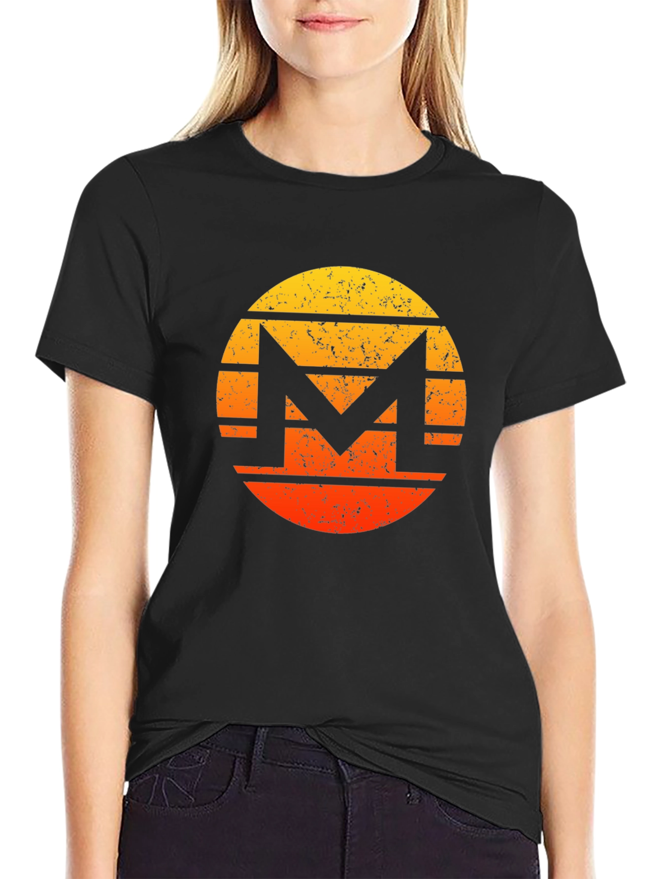 Retro Monero Crypto Graphic Tee