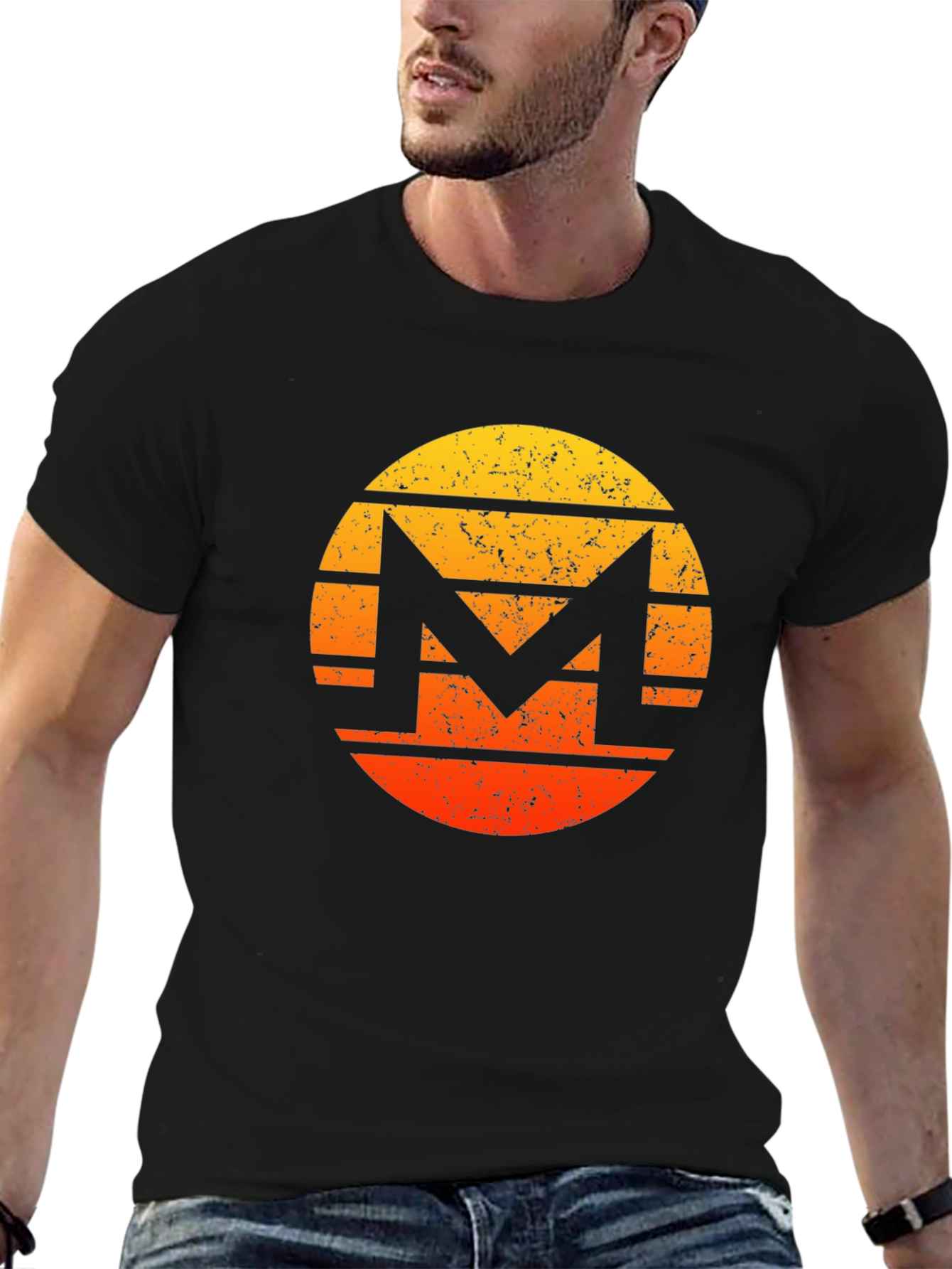 Retro Monero Crypto Graphic Tee