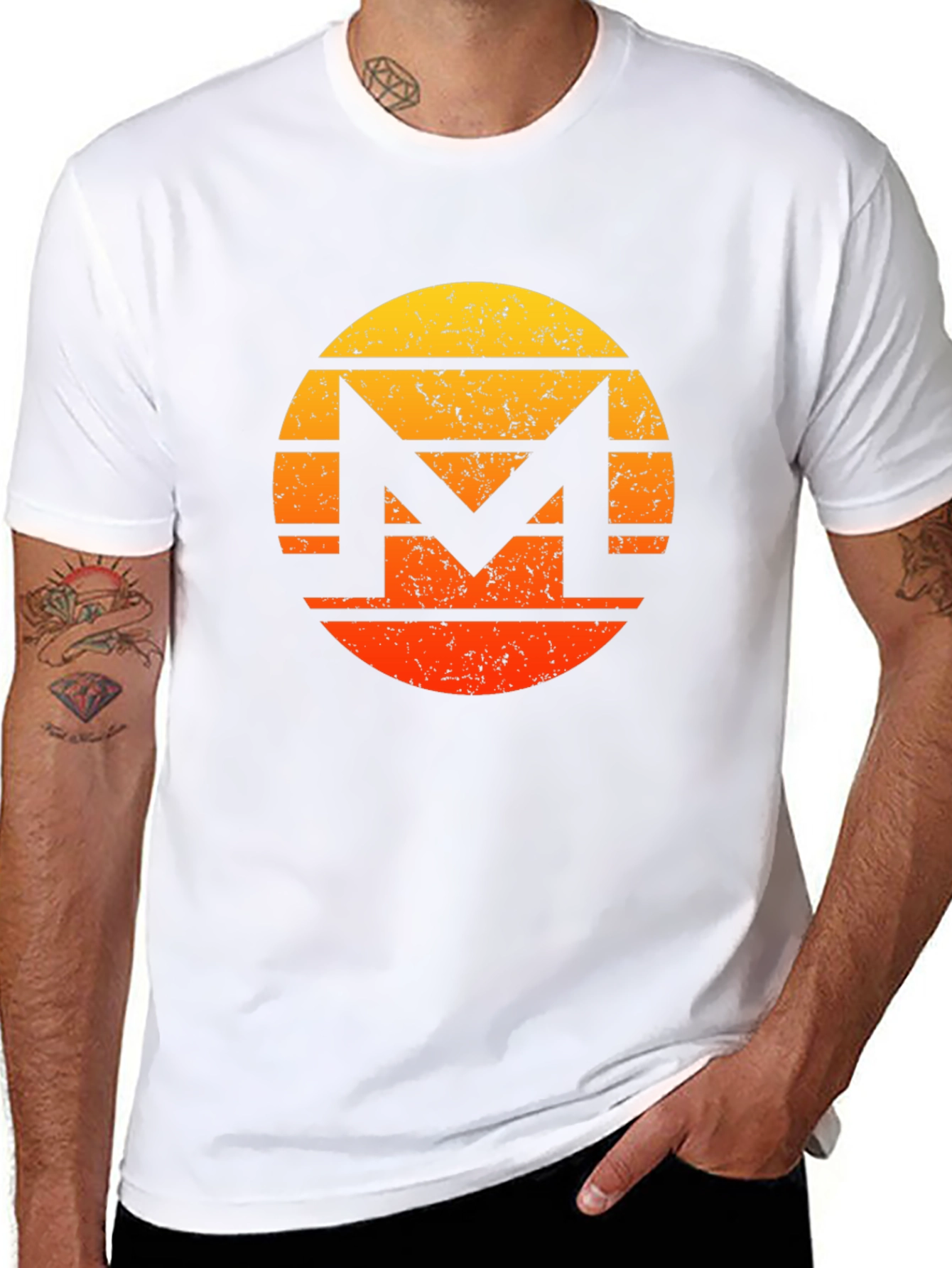 Retro Monero Crypto Graphic Tee