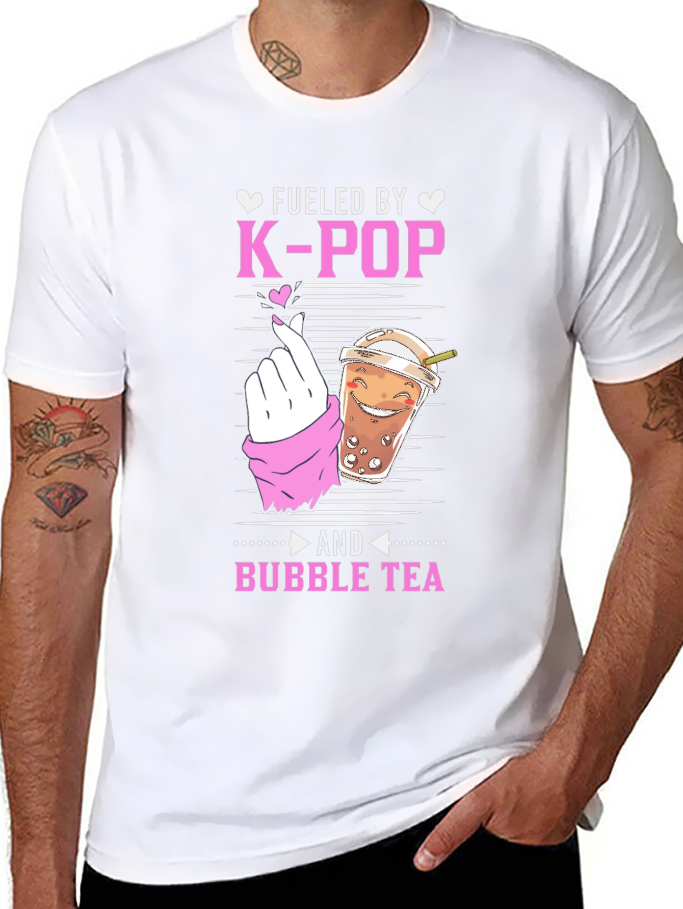 Fueled By K-Pop and Bubble Tea T-Shirt