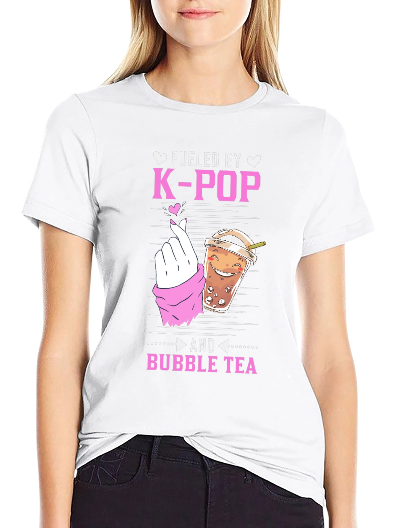 Fueled By K-Pop and Bubble Tea T-Shirt