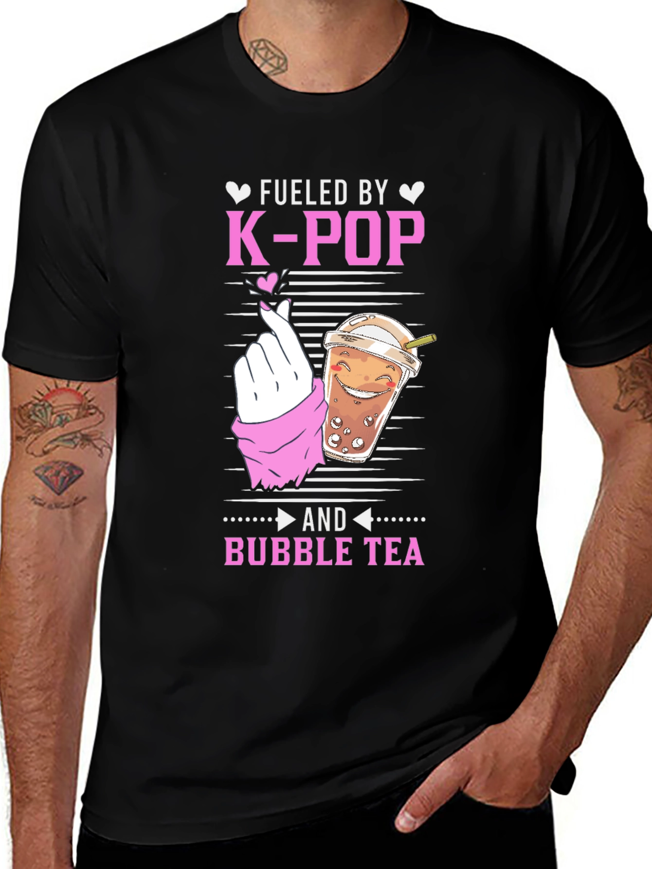 Fueled By K-Pop and Bubble Tea T-Shirt
