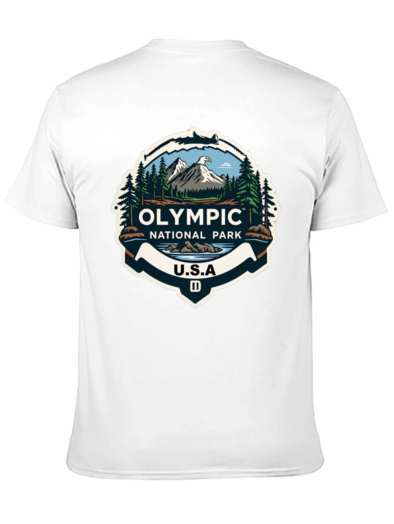 Olympic National Park Graphic T-Shirt - Black