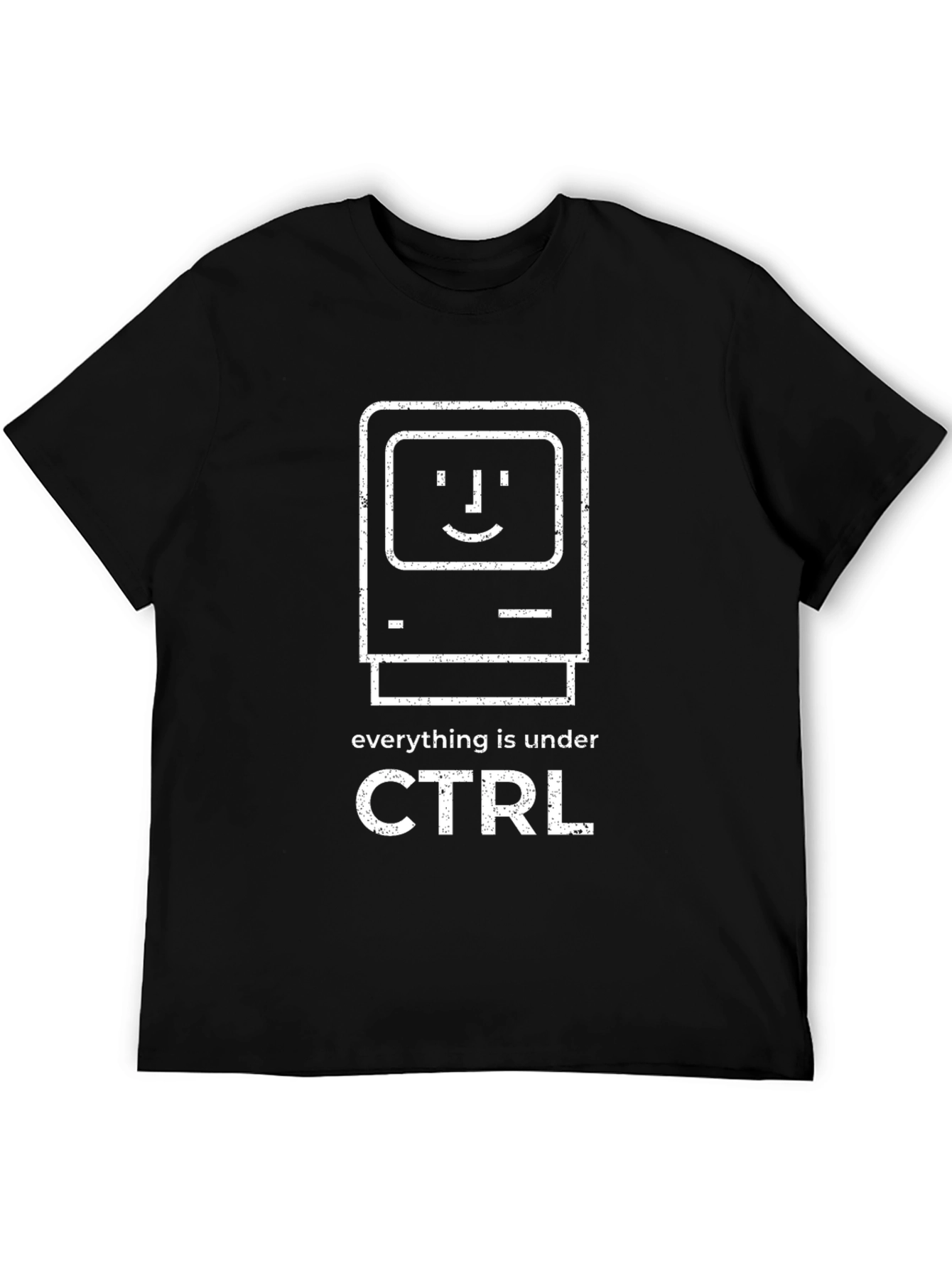 CTRL Computer Graphic Tee - Black Cotton T-Shirt