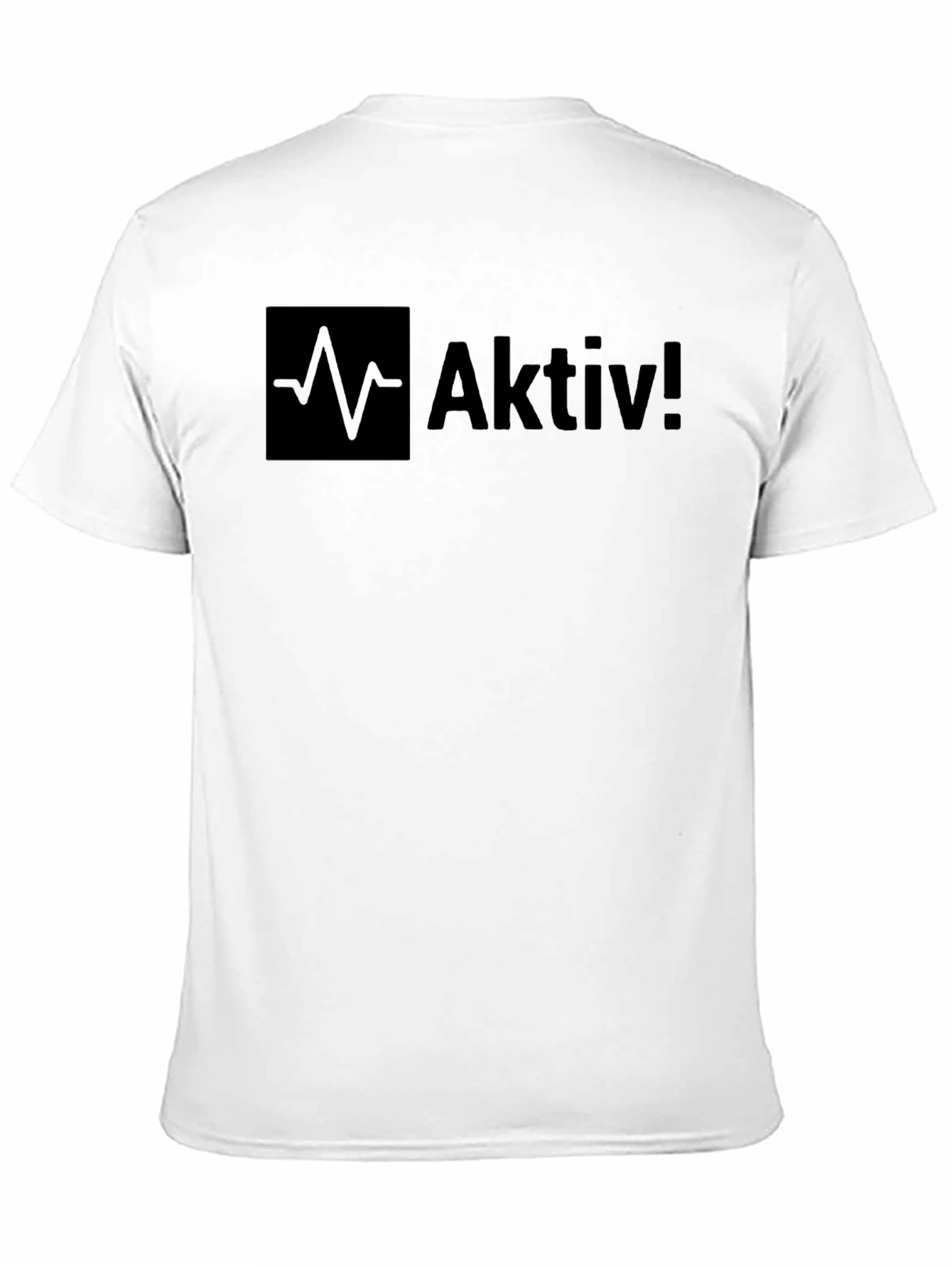 Aktiv! Black Graphic Tee - Modern Style