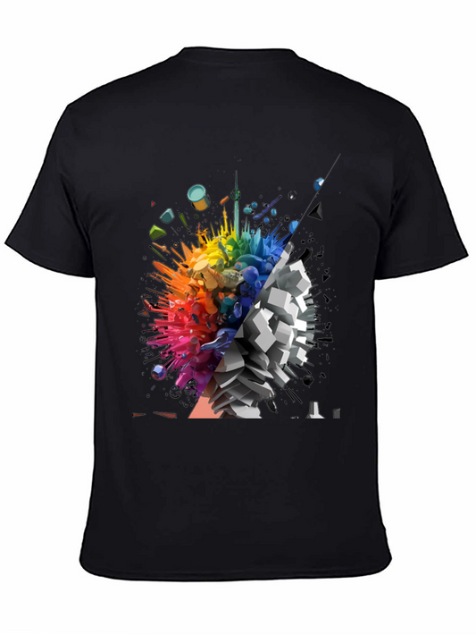 Abstract Color Splash Graphic Tee