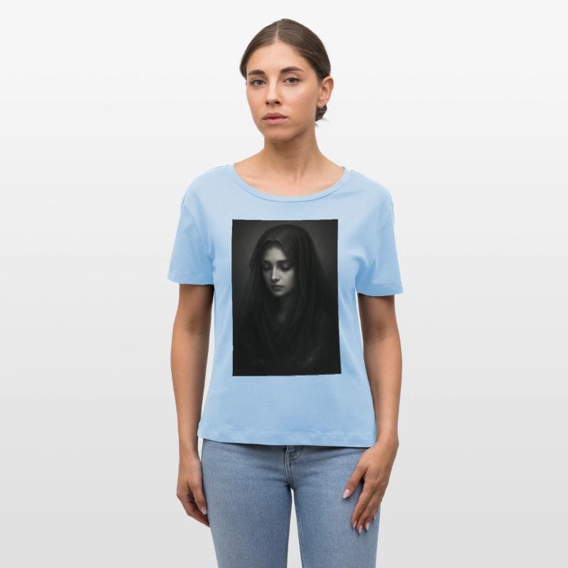 Black and White Gothic Woman Portrait