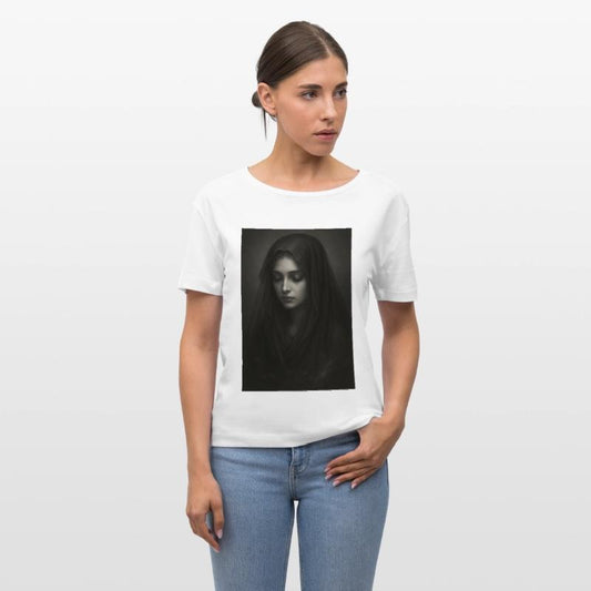 Black and White Gothic Woman Portrait