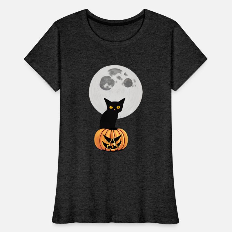 Black Cat On Jack-O-Lantern Pumpkin Full Moon