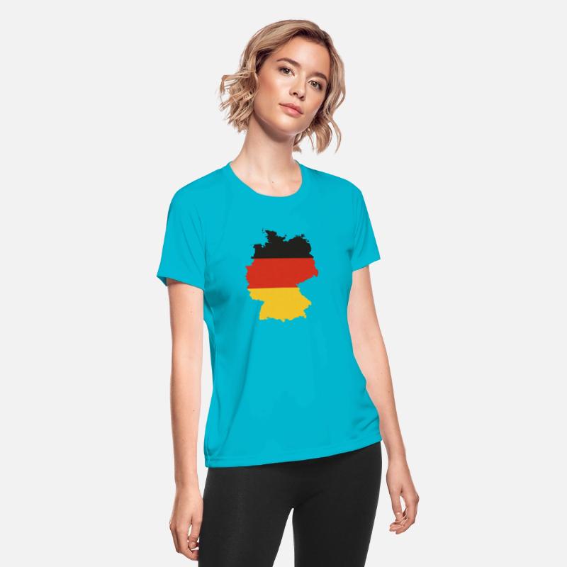 Black Red Gold Germany flag outline design