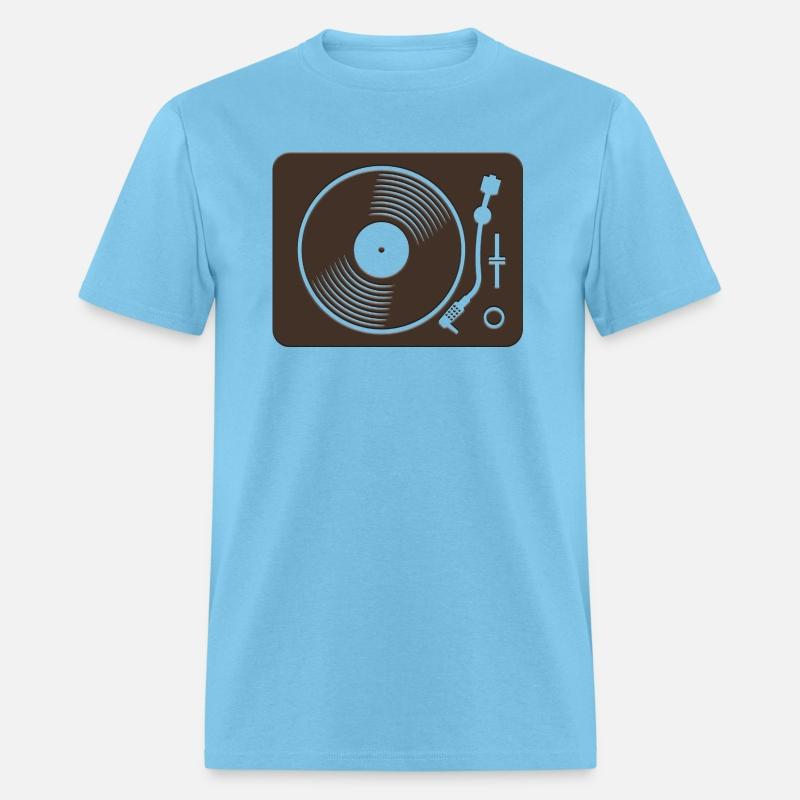 Black vinyl record disc flat