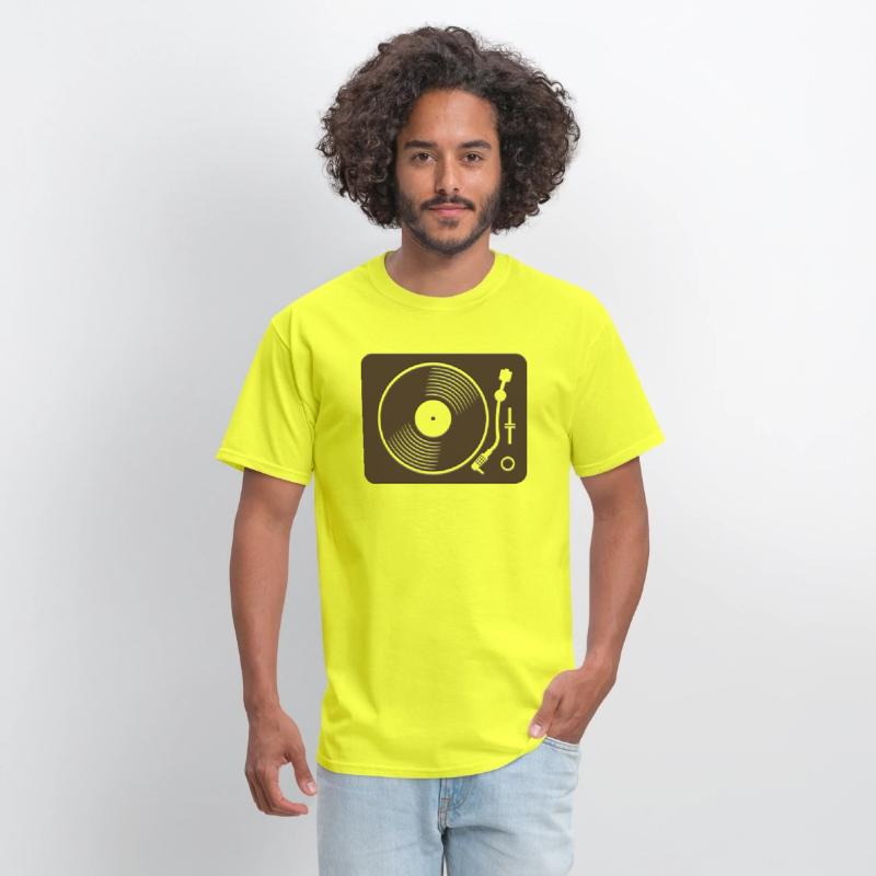 Black vinyl record disc flat