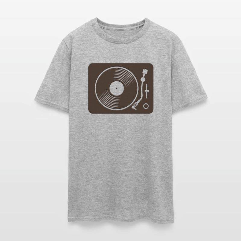 Black vinyl record disc flat