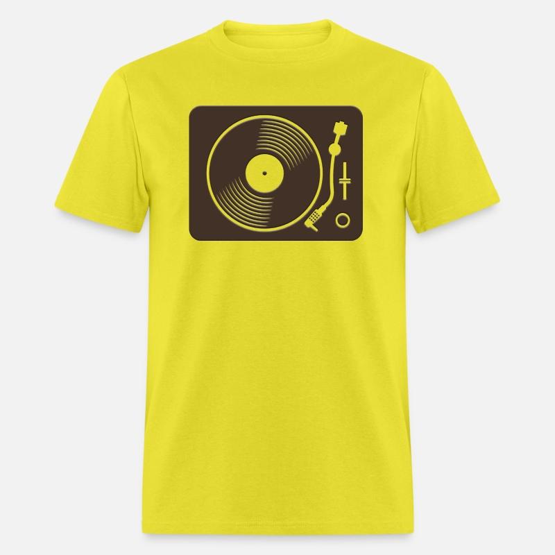 Black vinyl record disc flat