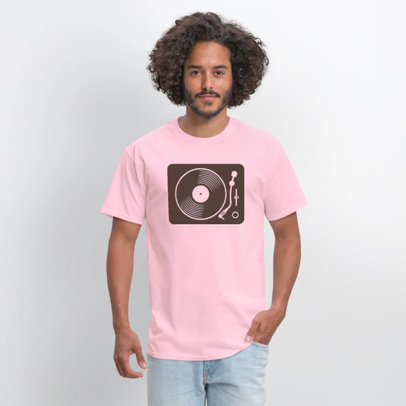 Black vinyl record disc flat