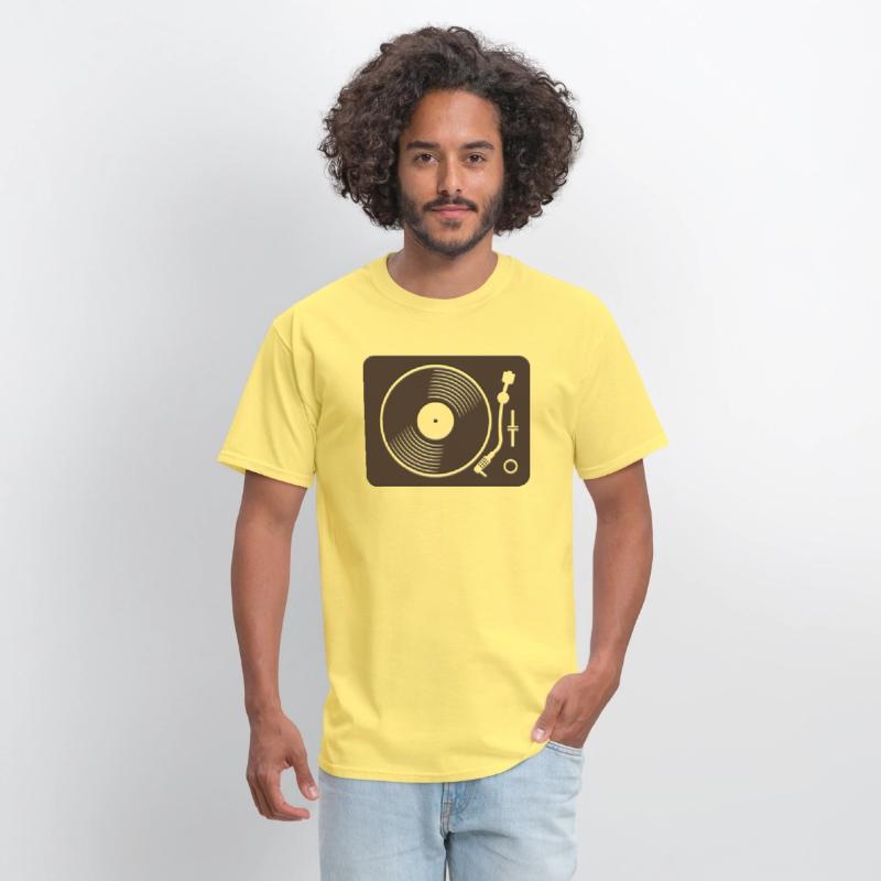 Black vinyl record disc flat