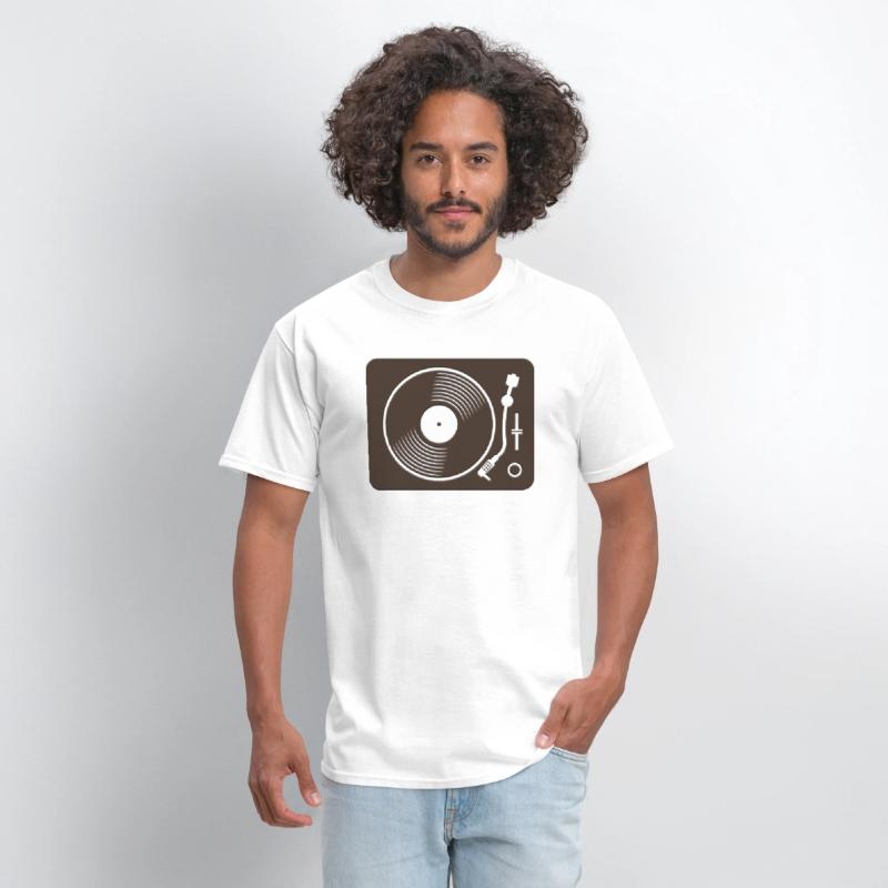 Black vinyl record disc flat