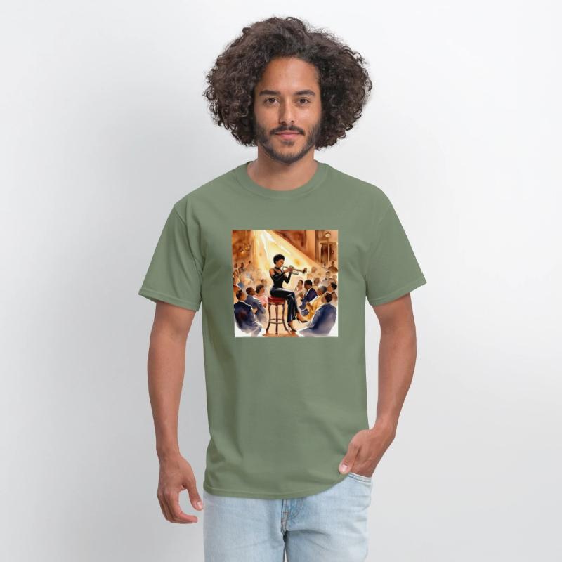 Black Woman Jazz Musician T-shirt