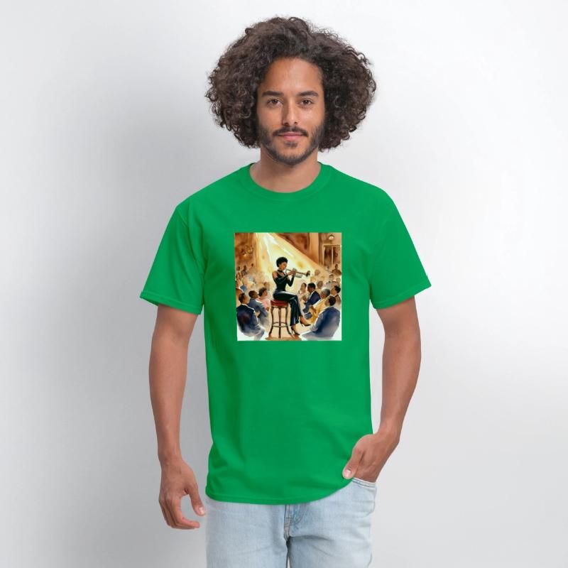 Black Woman Jazz Musician T-shirt