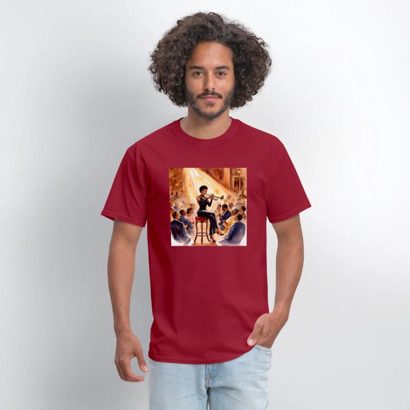 Black Woman Jazz Musician T-shirt