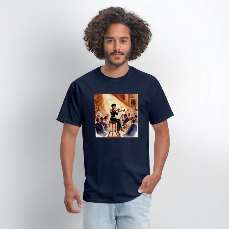 Black Woman Jazz Musician T-shirt
