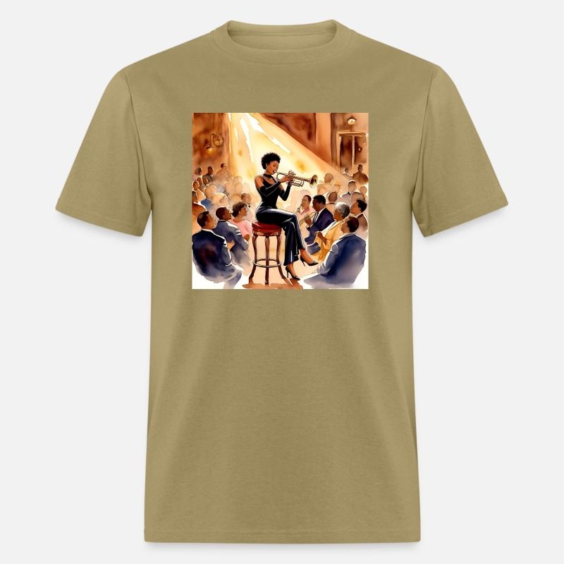 Black Woman Jazz Musician T-shirt