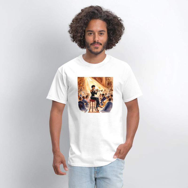 Black Woman Jazz Musician T-shirt