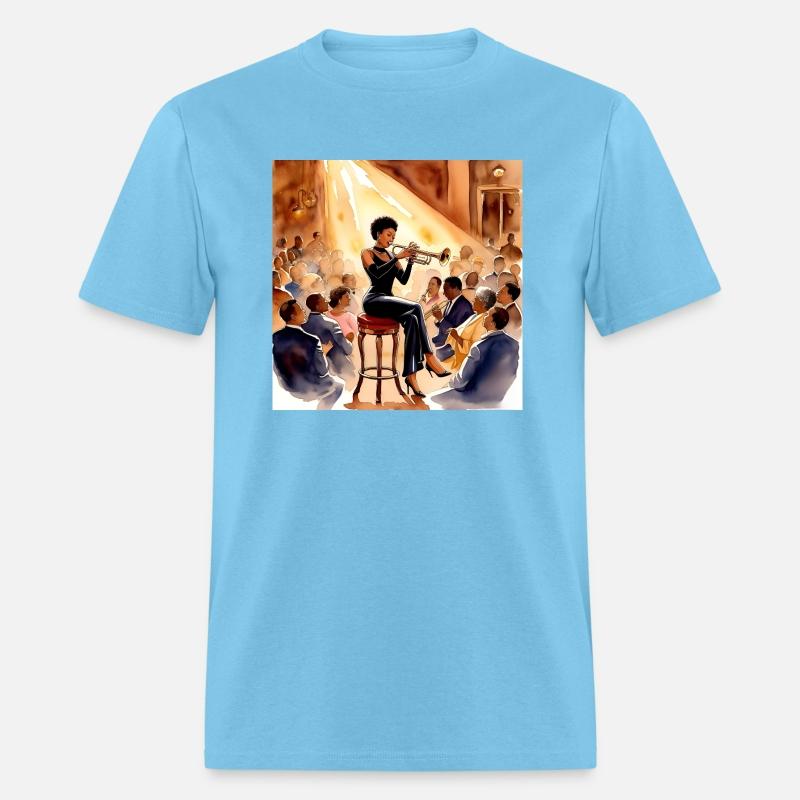 Black Woman Jazz Musician T-shirt