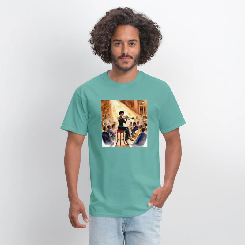 Black Woman Jazz Musician T-shirt