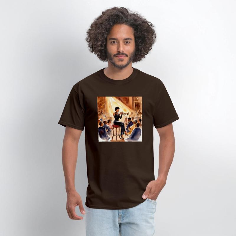 Black Woman Jazz Musician T-shirt