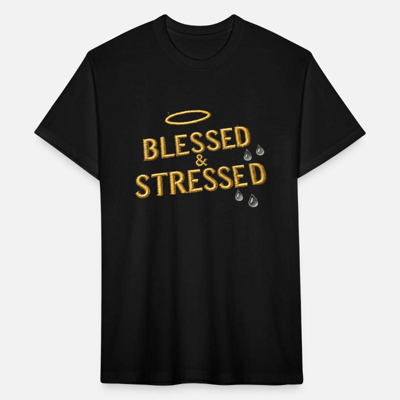 Blessed & Stressed Halo Tears Humor