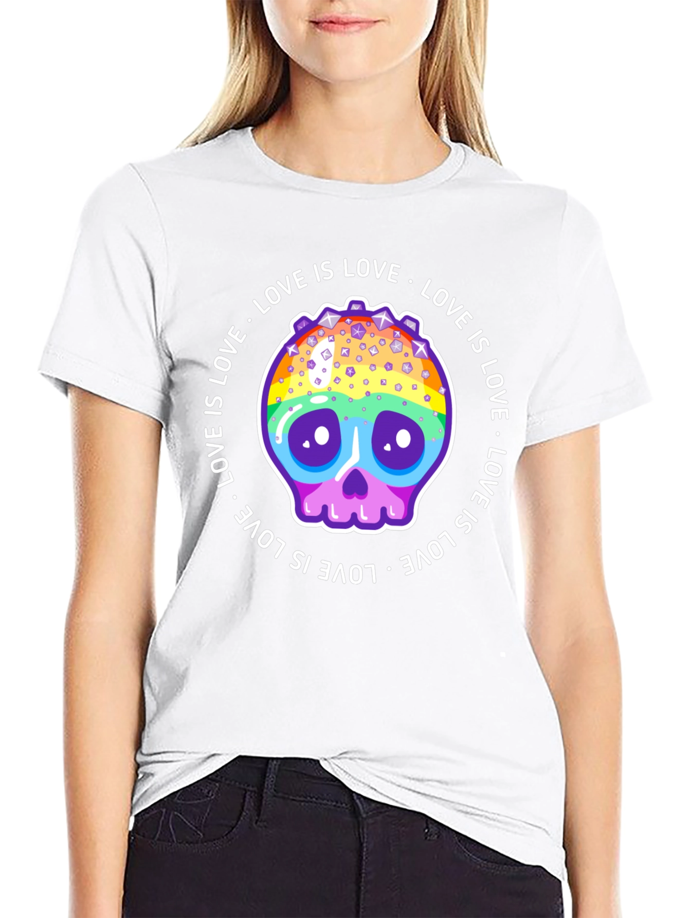Love is Love Skull Tee