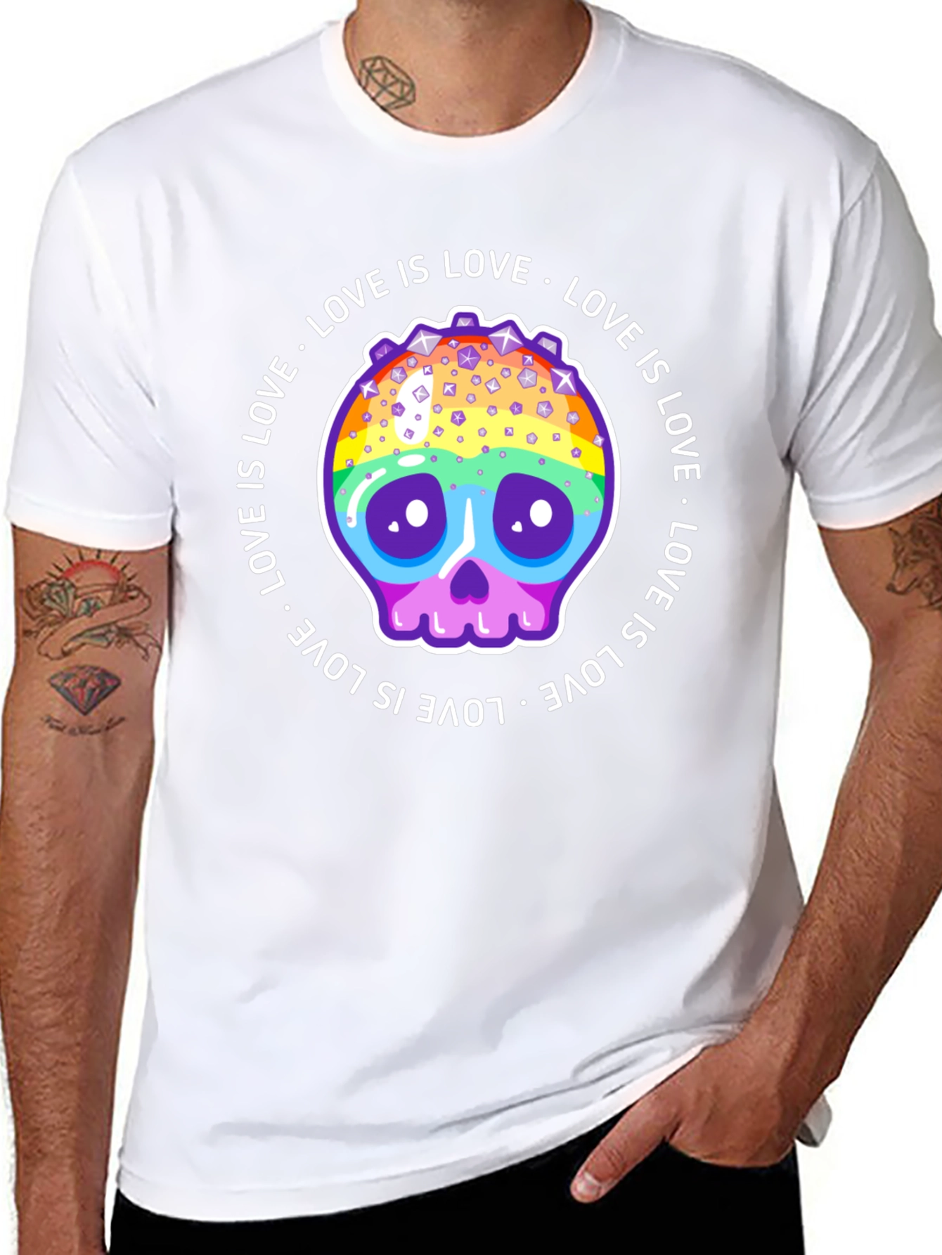 Love is Love Skull Tee