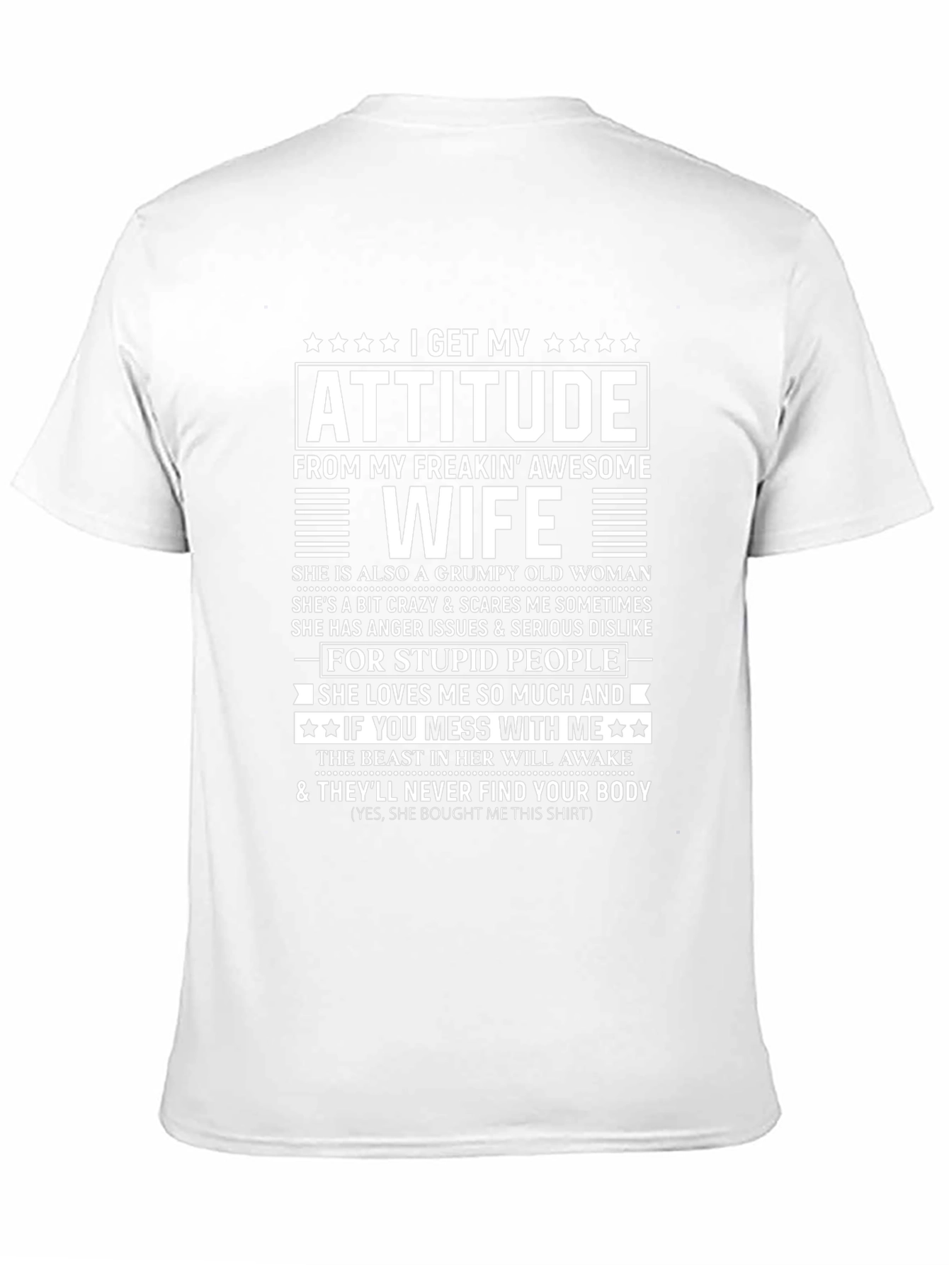 Funny Awesome Wife Graphic T-Shirt