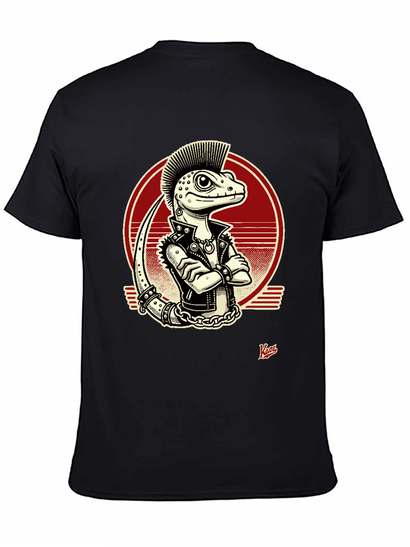 Punk Lizard Graphic Tee - Edgy Style
