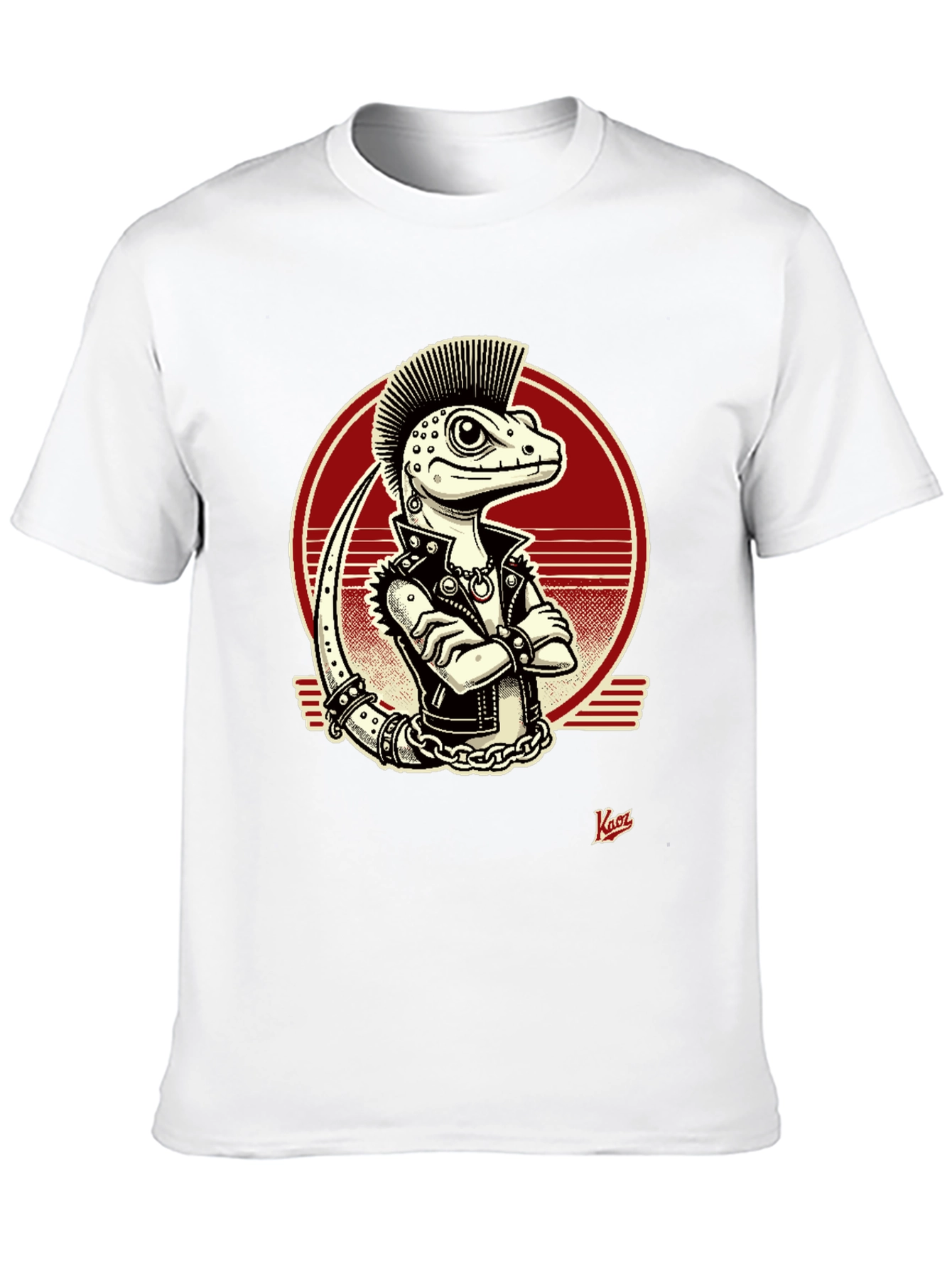 Punk Lizard Graphic Tee - Edgy Style