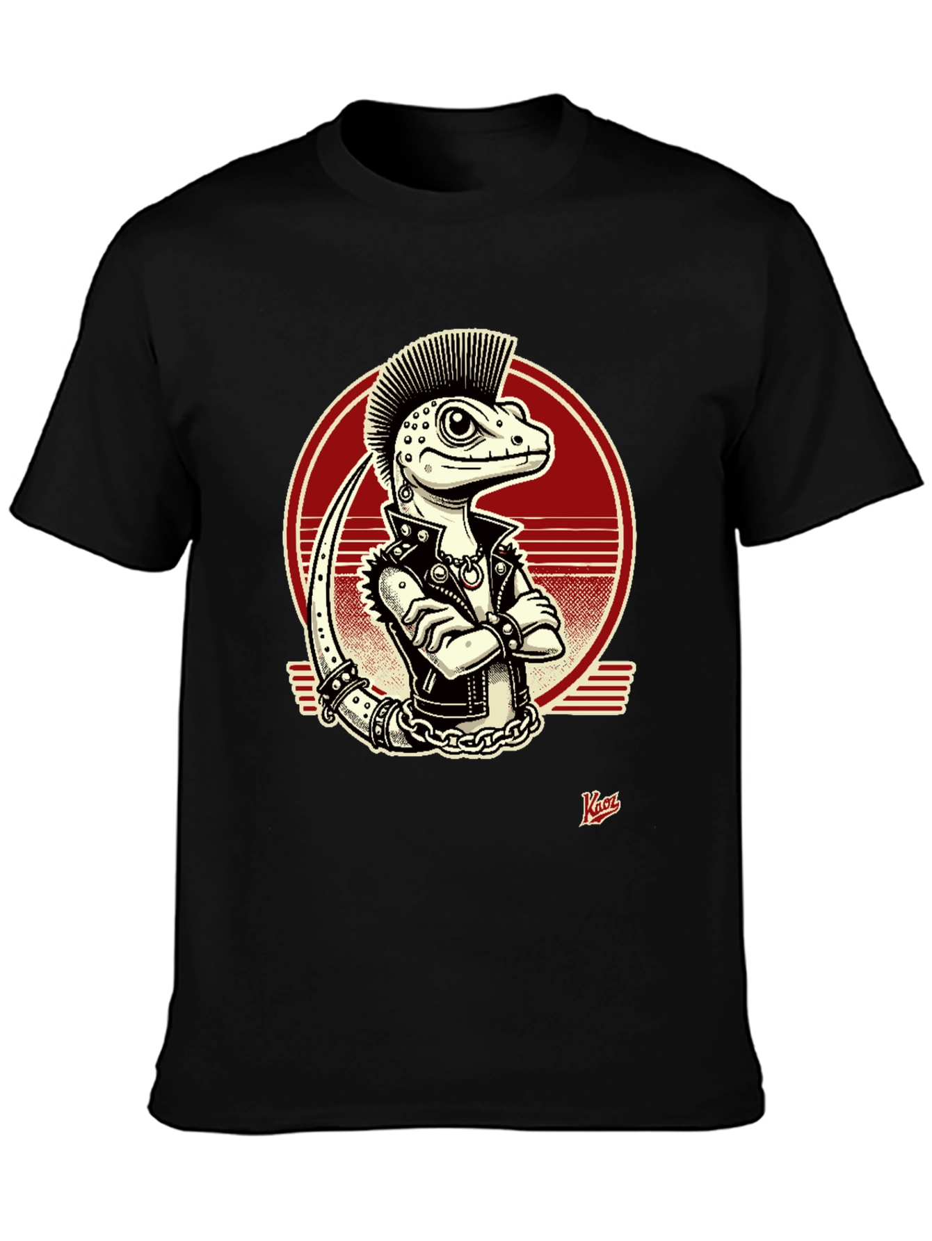 Punk Lizard Graphic Tee - Edgy Style