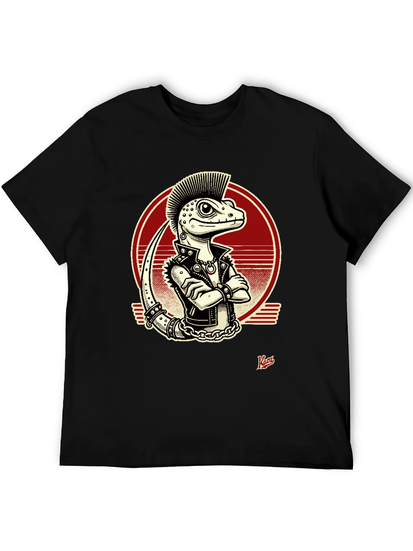 Punk Lizard Graphic Tee - Edgy Style