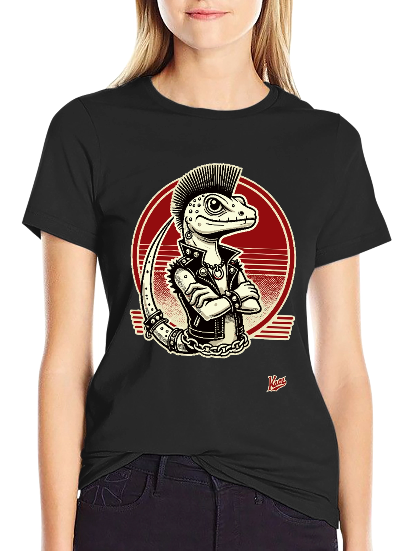 Punk Lizard Graphic Tee - Edgy Style