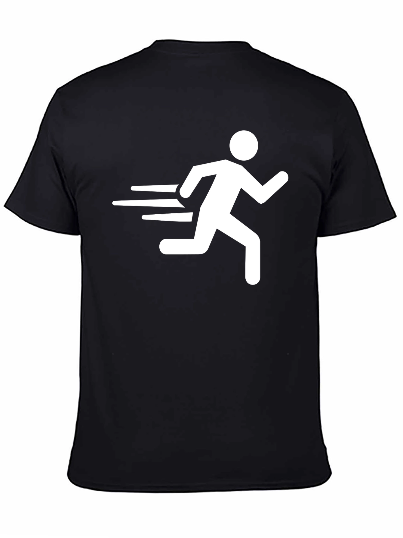Running Man Graphic T-Shirt - Black