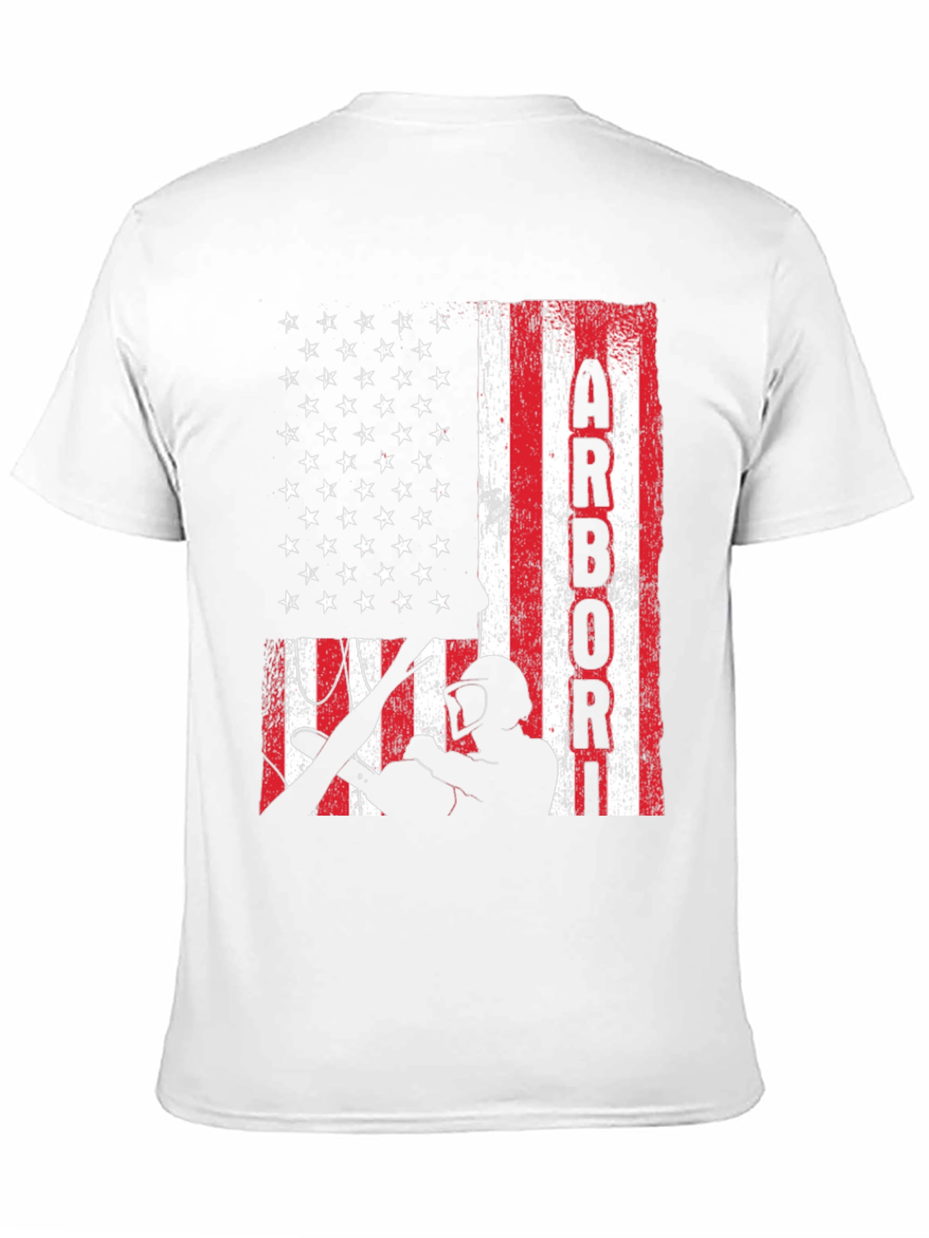 Arborist American Flag T-Shirt - Tree Surgeon Pride