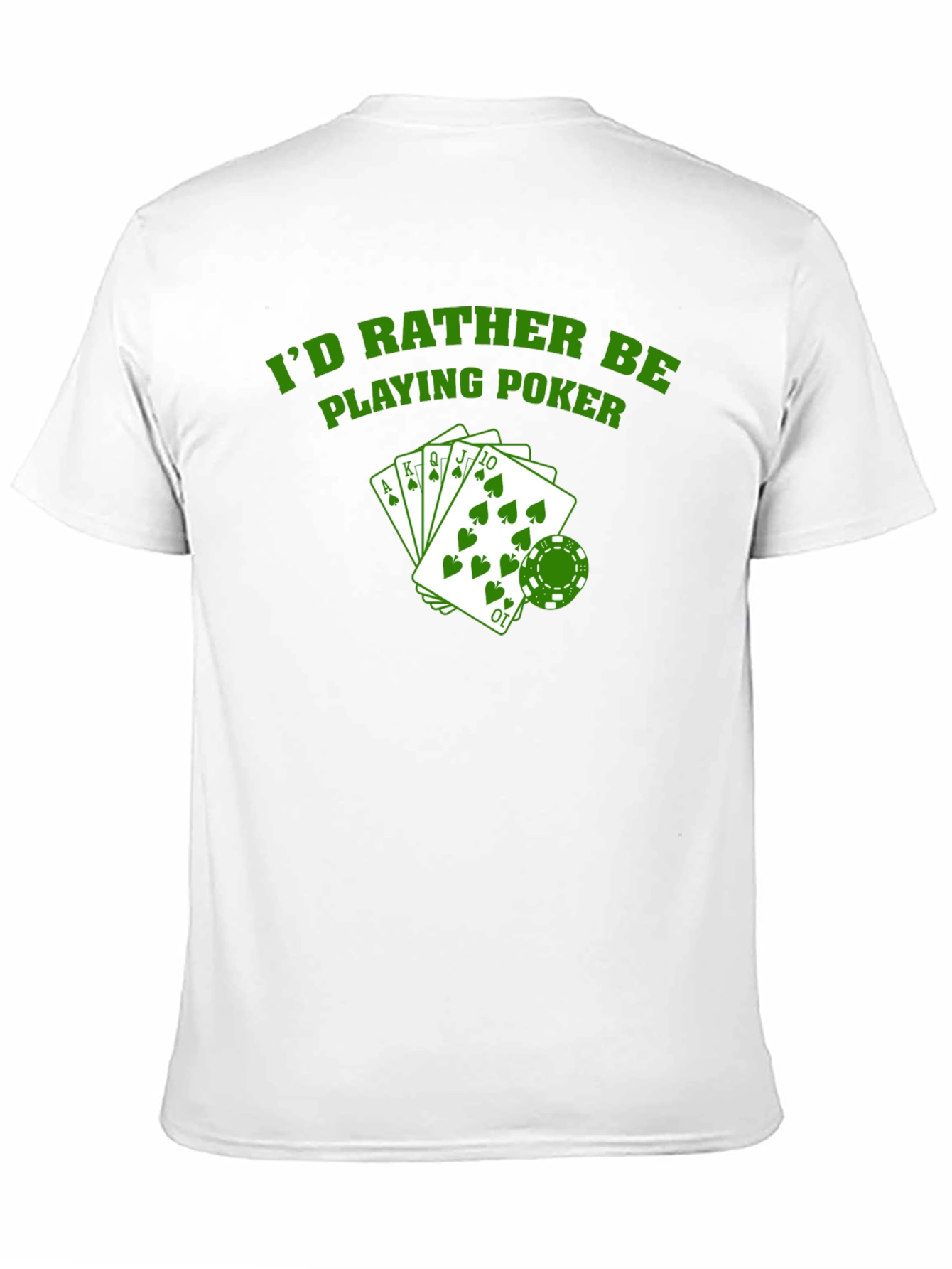 Id Rather Be Playing Poker Graphic T-Shirt