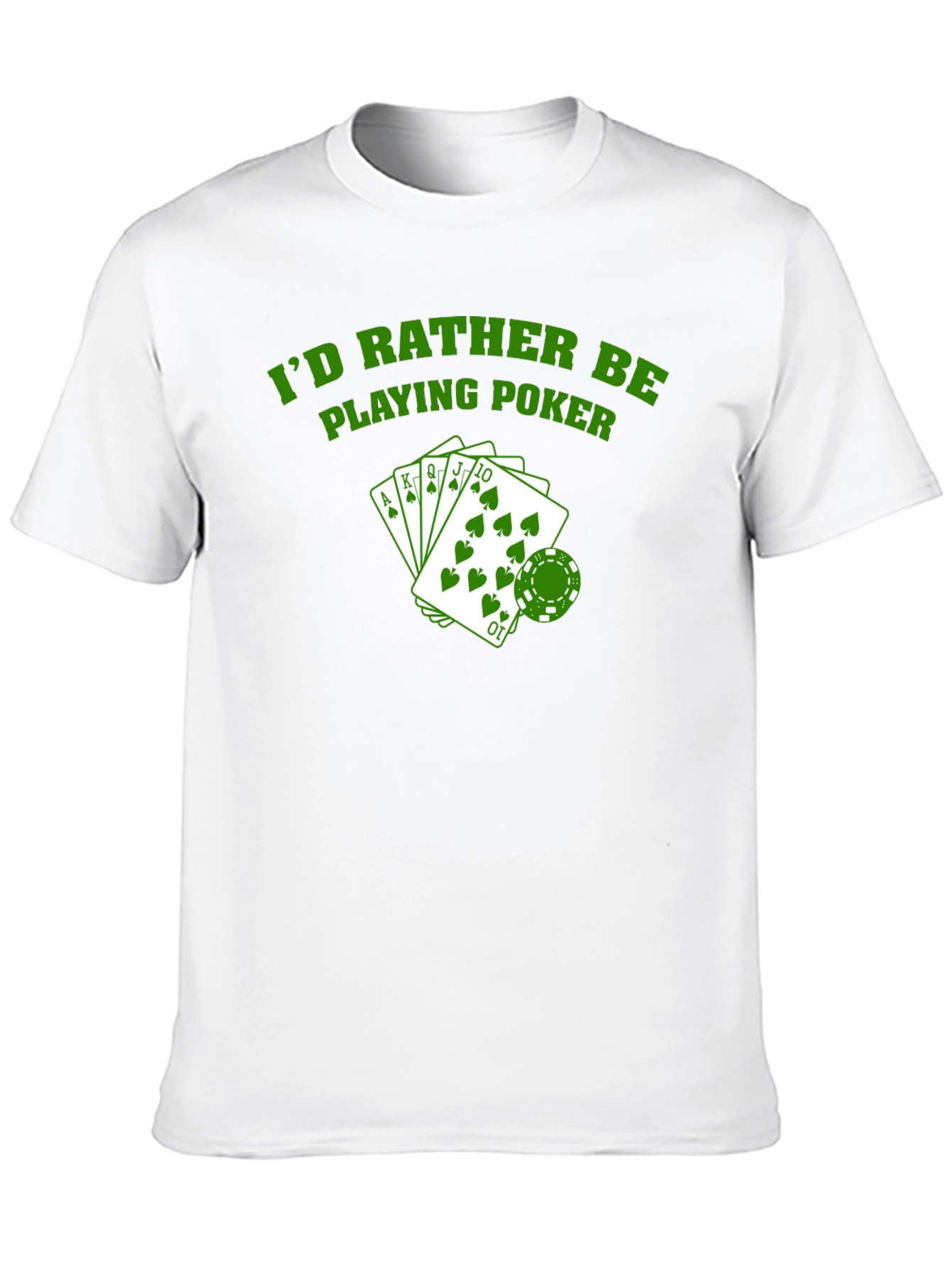 Id Rather Be Playing Poker Graphic T-Shirt